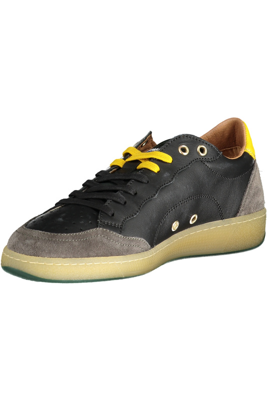 BLAUER Sneakersy Męskie Skórzane Buty Sportowe Casual Sznurowane Logo