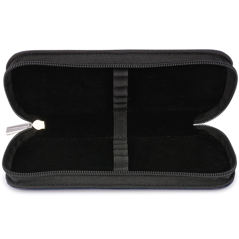 Granatowy piórnik Skórzany etui na pióro Beltimore J05