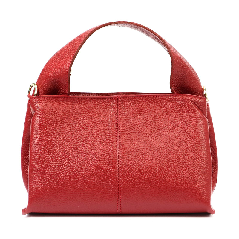 Luka damski kuferek torebka do ręki skórzany mała listonoszka z paskiem