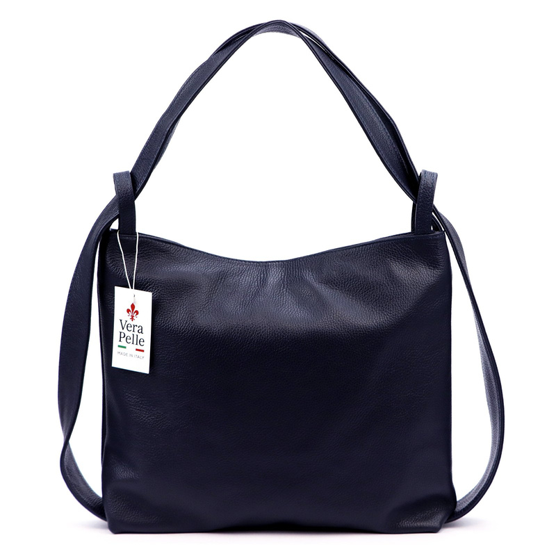 Vera Pelle shopperbag damska skóra naturalna torebka na ramię duża