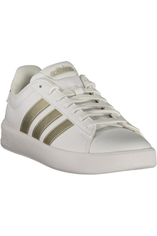 Białe sneakersy damskie ADIDAS Ih 1488 – złote detale