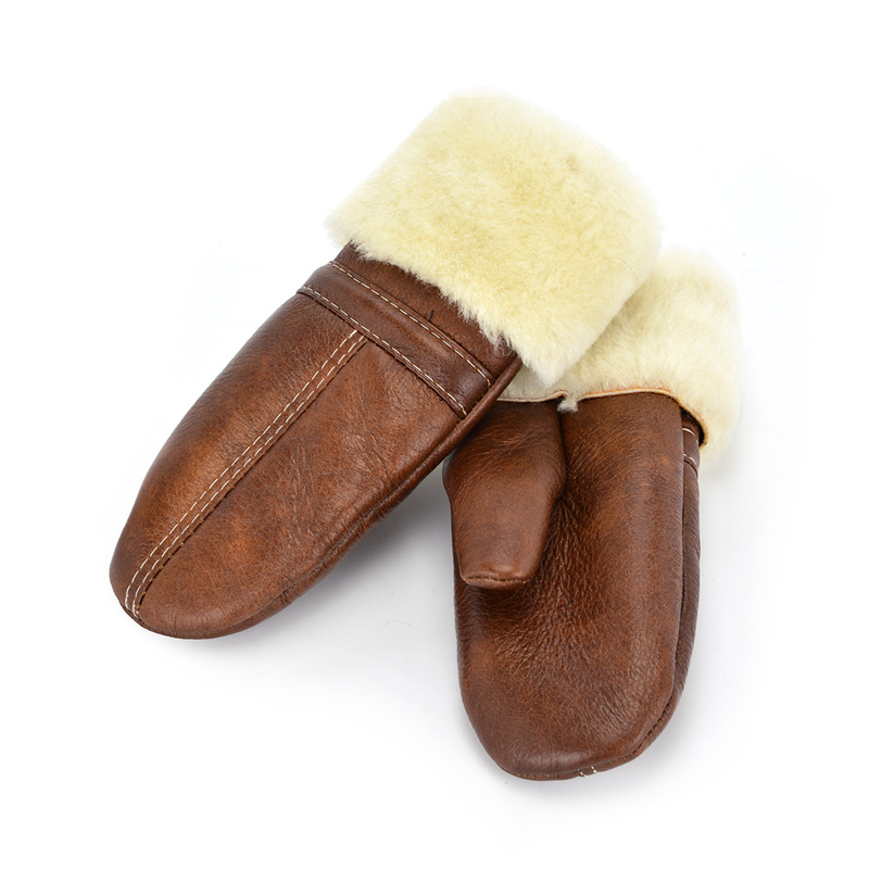 Ciepła damska rękawiczka z jednym palcem, kożuchowa Podhale