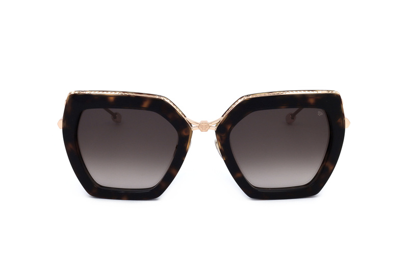 Okulary PHILIPP PLEIN SPP097S-0722. Okulary przeciwsłoneczne, Kolor złoty. Kobieta.