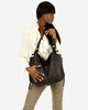 Torba skórzana wysokogatunkowa na ramię styl miejski shoulder leather bag - MARCO MAZZINI czarna
