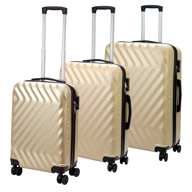 Mocna walizka damska z ABSu Pierre Cardin MED12 x3 Z