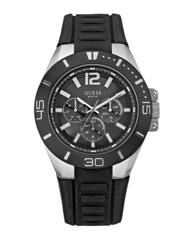 Zegarek GUESS W12597G1. Kwarcowy, Kolor czarny. Mężczyzna.