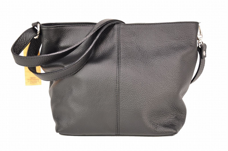 Listonoszka damska skórzana - Barberini's - Beżowa