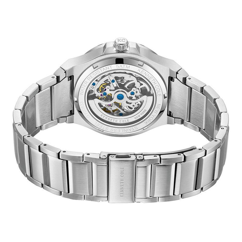 Zegarek KENNETH COLE KCWGY0063302. Automatyczny, Kolor szary. Mężczyzna.