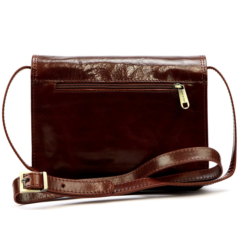 Florence damska listonoszka 3 komory torebka na ramię skóra naturalna