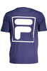 FILA NIEBIESKI MĘSKI T-SHIRT Z KRÓTKIM RĘKAWEM