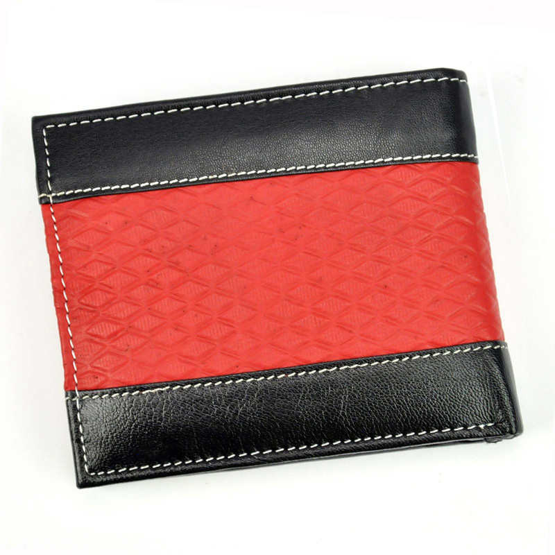 Loren męski portfel skóra naturalna składany kompaktowy pojemny