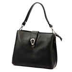 Zgrabna Damska skórzana listonoszka torebka na ramię z organizerem Luka