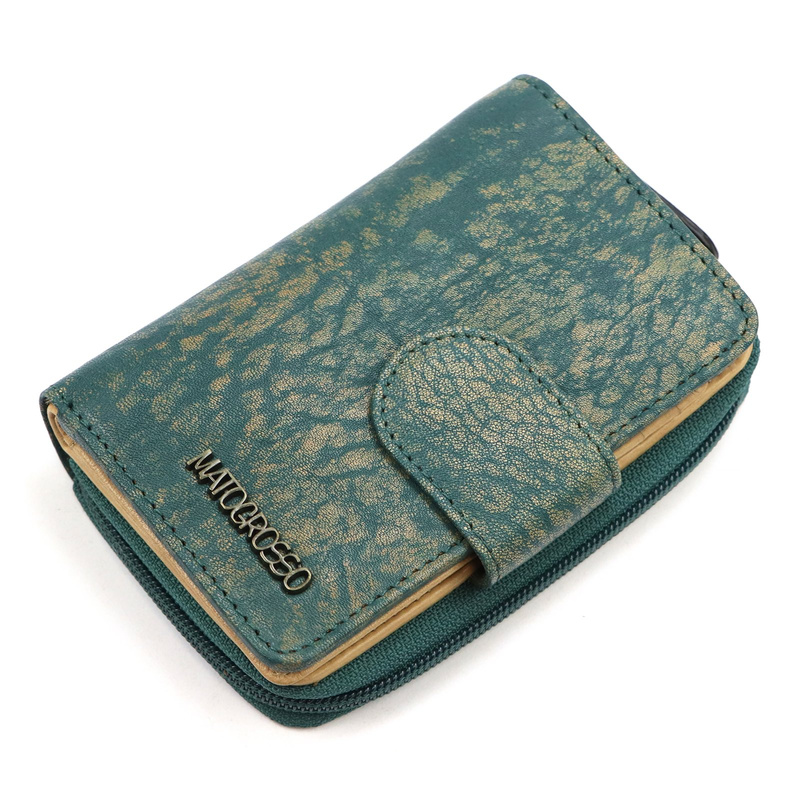Mato Grosso pionowy duży damski portfel skóra naturalna portmonetka RFID