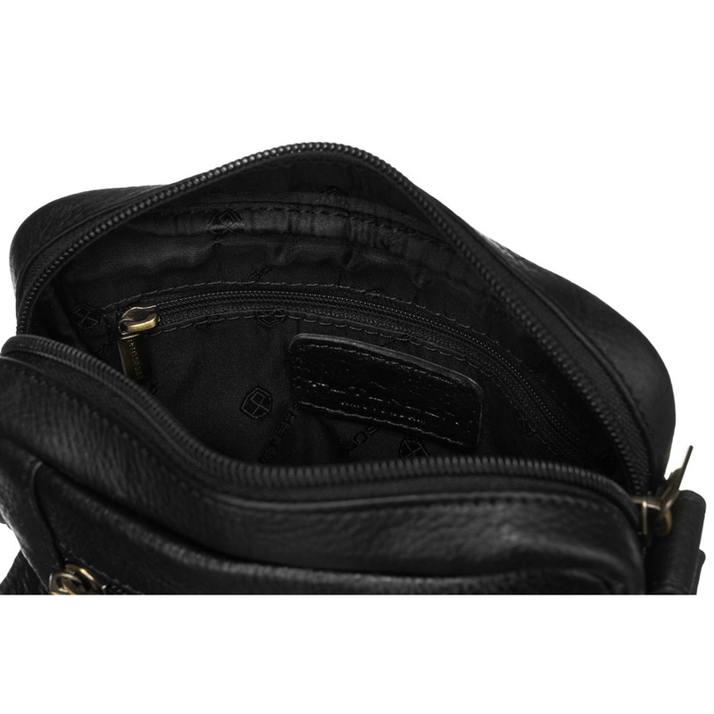 Saszetka męska z naturalnej skóry Peterson PTN 2505840-NDM