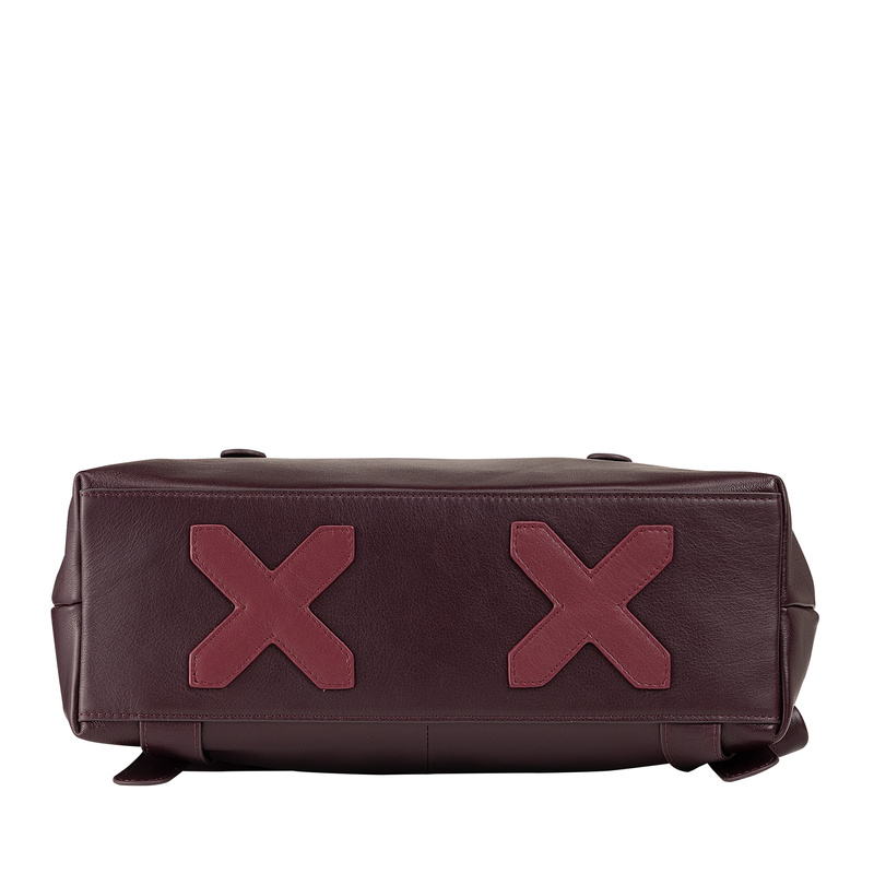 DUDU duży plecak z kieszeniami skóra naturalna plecak miejski