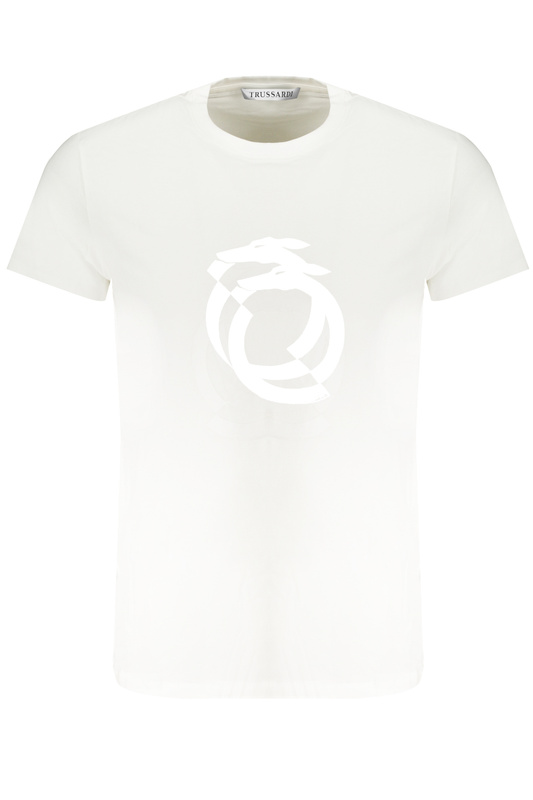 T-SHIRT MĘSKI Z KRÓTKIM RĘKAWEM TRUSSARDI BIAŁY