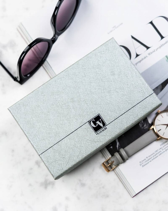 4U Cavaldi Lakierowany Duży portfel damski ze skóry naturalnej portmonetka