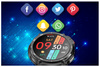 SMARTWATCH MĘSKI Rubicon RNCF08 - WYKONYWANIE POŁĄCZEŃ - BLUETOOTH CALL - ODTWARZACZ MP3 4GB (sr053a)
