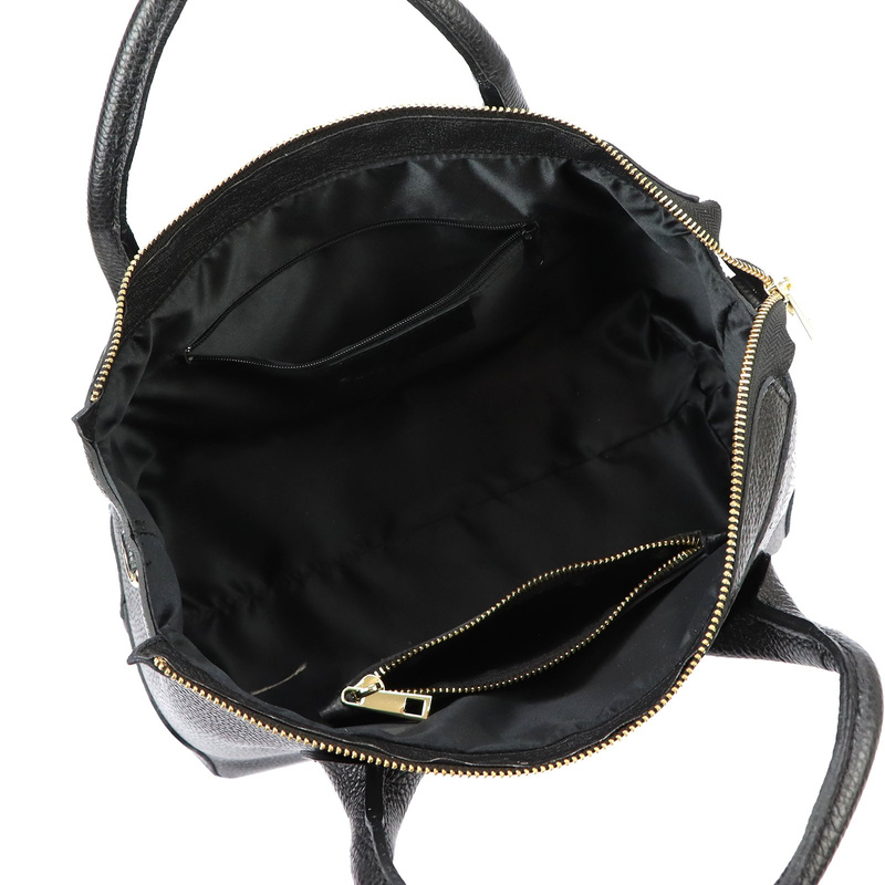 Luka Skórzany damski pojemny kuferek do ręki torebka na ramię z paskiem