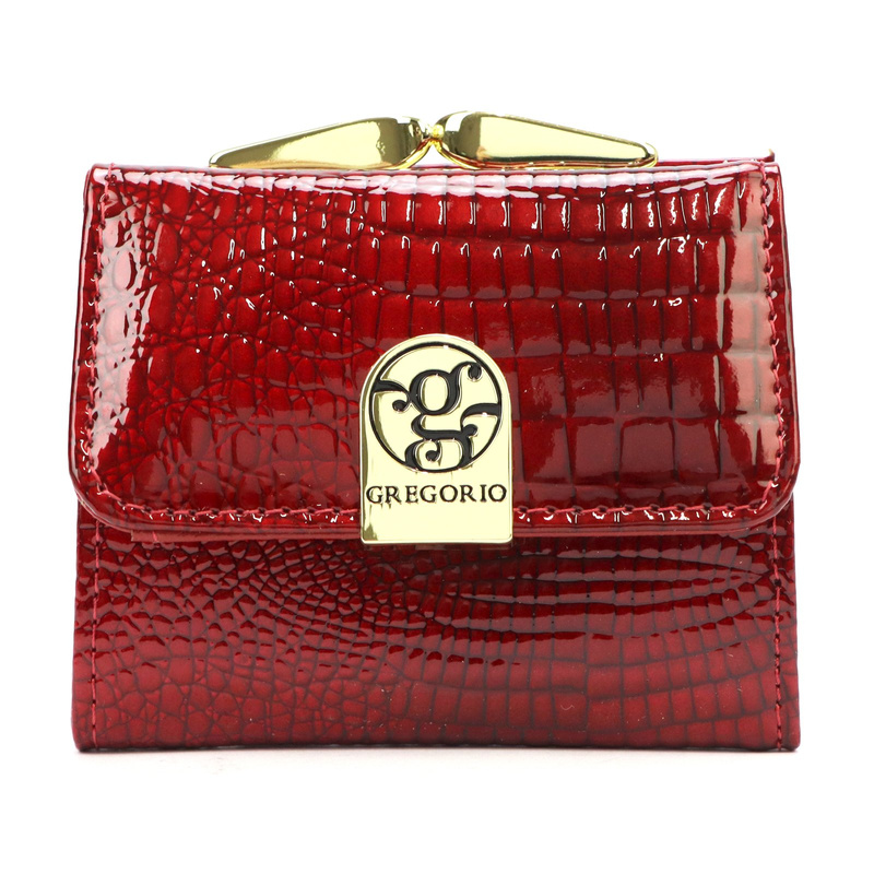 Lakierowana mała damska portmonetka marki Gregorio