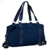 Sportowa torba treningowa z poliestru w granatowym kolorze, jednokomorowa - Peterson