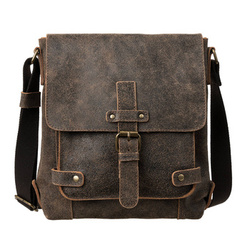 Męska torba na ramię Canaletto – postarzana skóra i wykończenia w starym złocie TM253s235