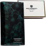 skóra naturalna + Damski portfel ze skóry ekologicznej Peterson PTN PS1431-FDS