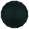 Elegancki, zielony parasol z dużą czaszą - Peterson