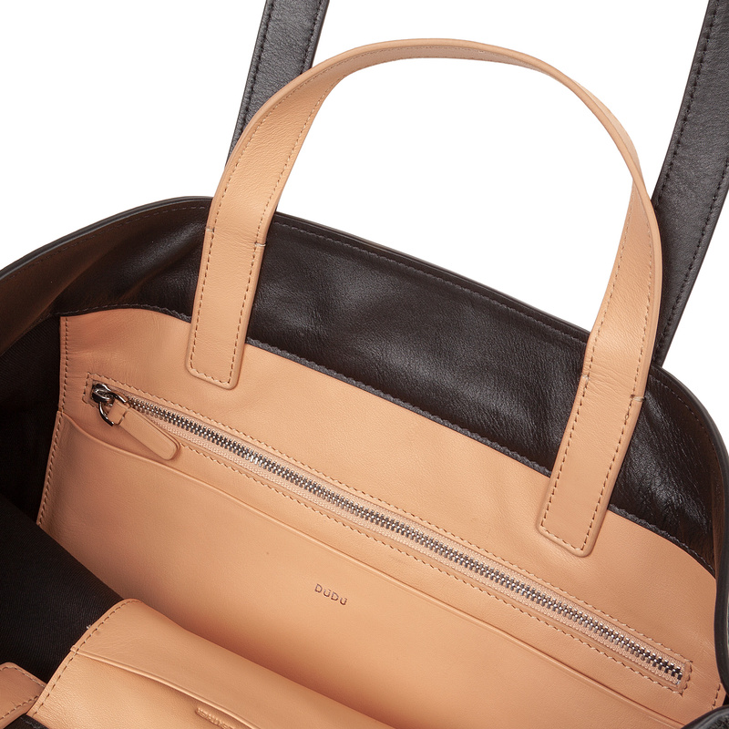 Duża shopperbag na ramię z kieszeniami od DUDU