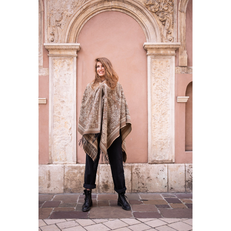 Ponczo Chic Paisley
