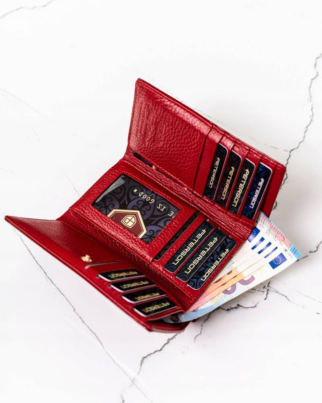 Skórzany damski portfel Peterson PTN 42108-SH