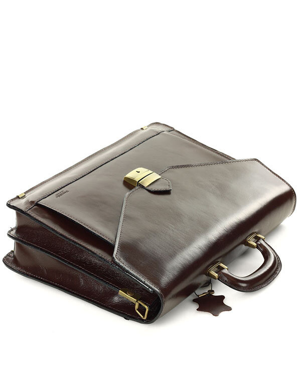 Torba skórzana ciemny brąz MARTINO