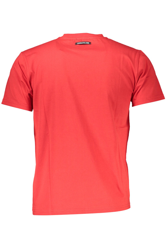 CAVALLI CLASS T-SHIRT Z KRÓTKIM RĘKAWEM MĘSKI CZERWONY