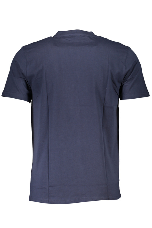 NIEBIESKI T-SHIRT MĘSKI Z KRÓTKIM RĘKAWEM KLASY CAVALLI