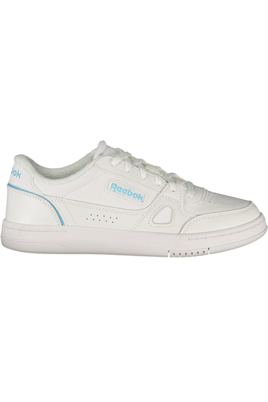 Białe sneakersy damskie REEBOK 100271603COURTLXS – błękitne detale