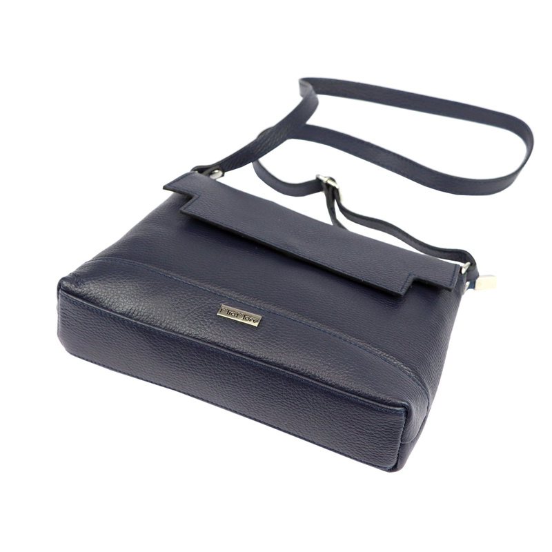 MiaMore damska listonoszka przez ramię skóra naturalna torebka z klapą