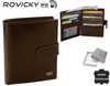 Skórzany męski portfel Rovicky PC-106L-BAR