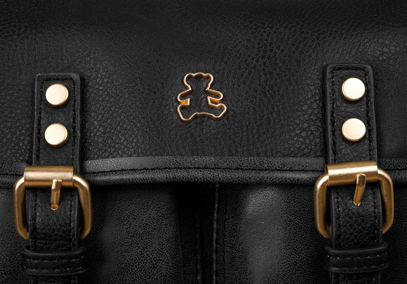 Listonoszka ze skóry ekologicznej z klapką — LuluCastagnette