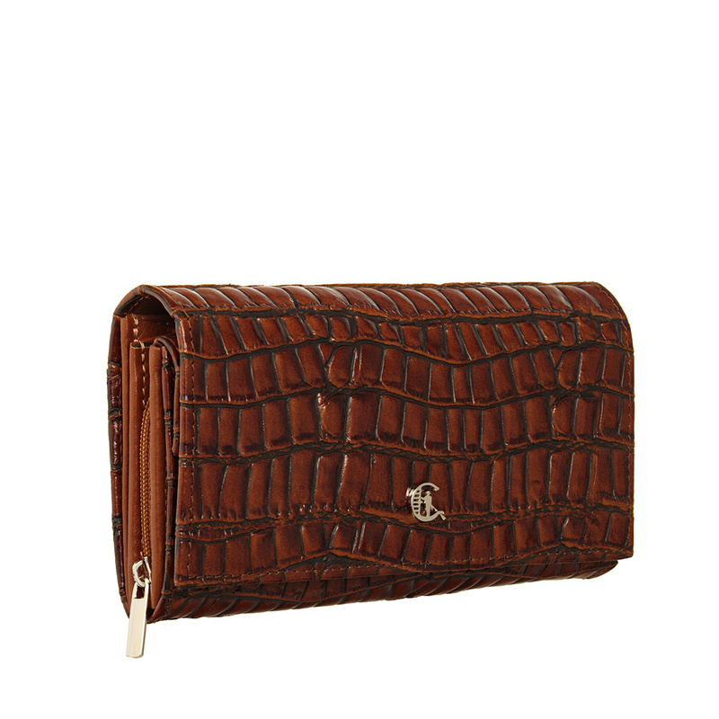 Portfel skórzany damski Canaletto croco PD1634s299 RFID