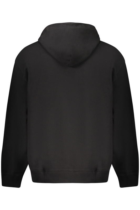 CALVIN KLEIN MĘSKA CZARNA BLUZA Z ROZPINANYM NA ZAMEK