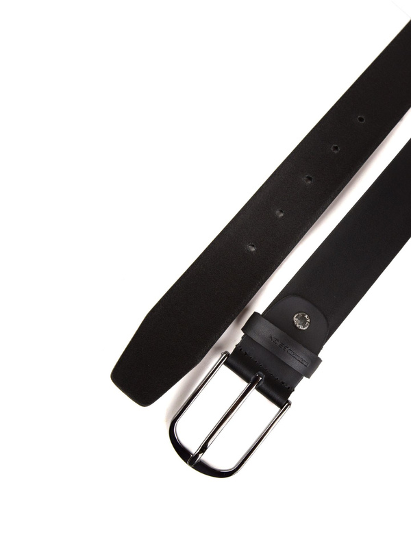 Skórzany pasek męski Momo Design MO-39CN – czarny