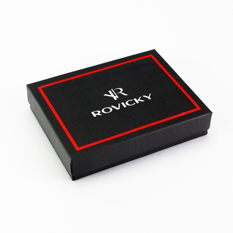 Skórzany męski portfel Rovicky N01L-RVT RFID