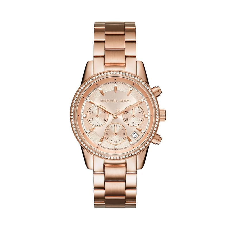 Zegarek MICHAEL KORS MK6357. Kwarcowy, Kolor różowy. Kobieta.