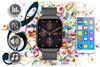 SMARTWATCH UNISEX Rubicon RNCF03 - ROZMOWY BLUETOOTH, ALWAYS ON DISPLAY (sr049a)