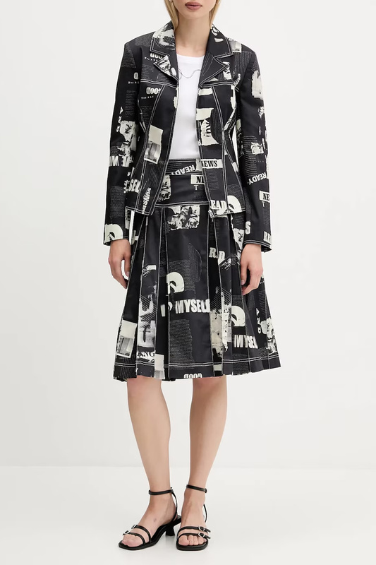 DAMSKA CZARNA SP�DNICA D�UGA DESIGUAL