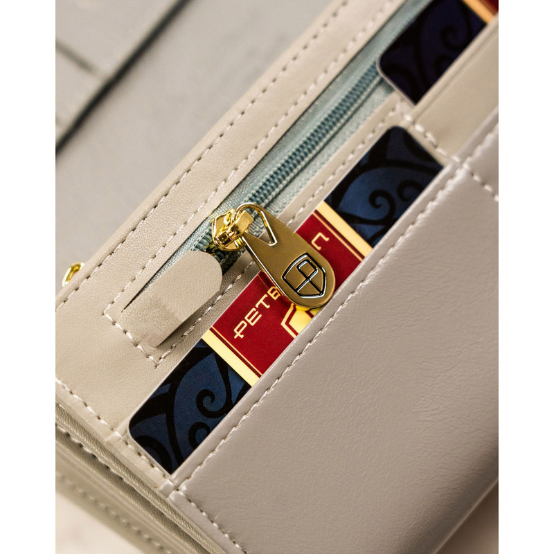 skóra naturalna + Damski portfel ze skóry ekologicznej Peterson PTN PH27-LFL