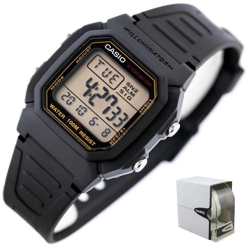 ZEGAREK MĘSKI CASIO W-800H-1BVES KLASYKA + BOX
