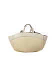 Jasnobeżowa torebka shopper Giulia Monti GM1647 Paglia D37