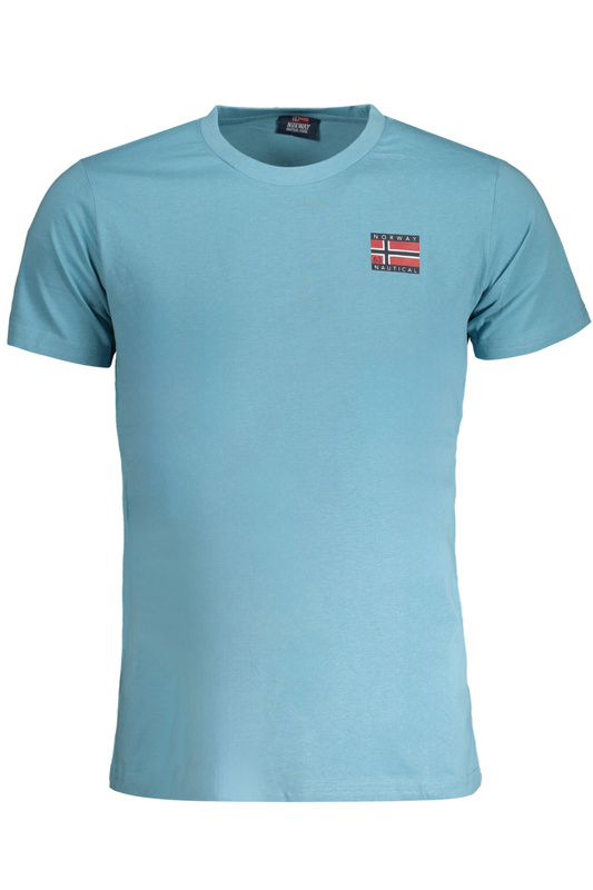 NIEBIESKI T-SHIRT MĘSKI Z KRÓTKIM RĘKAWEM Norway 1963