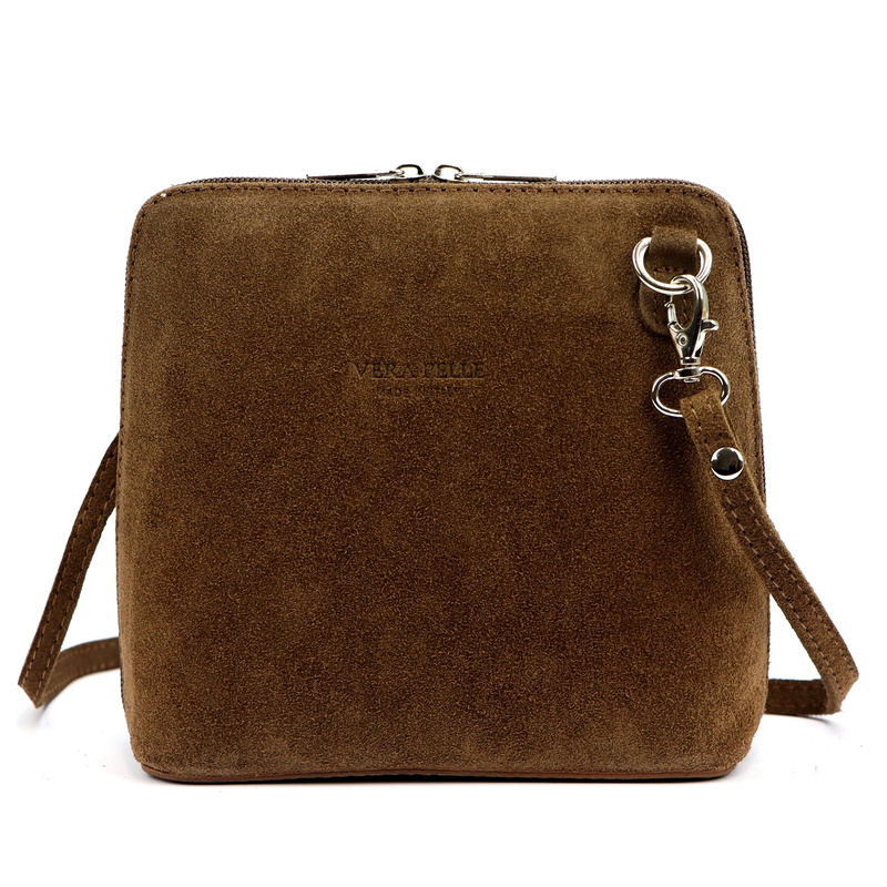 Barberinis Zamszowa skórzana mała damska listonoszka z organizerem na ramię